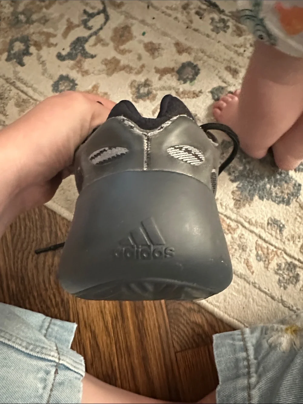 All black Yeezy 700 V3 Dark Glow